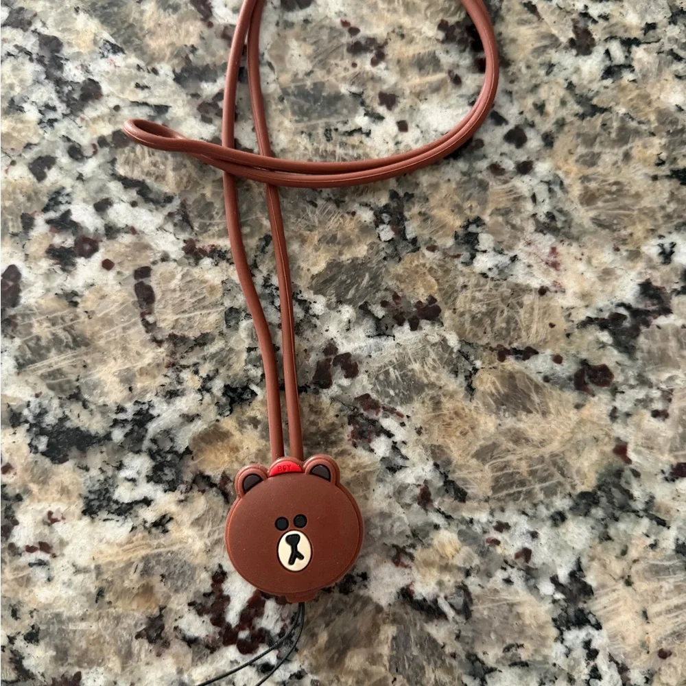Brown Bear phone Necklace